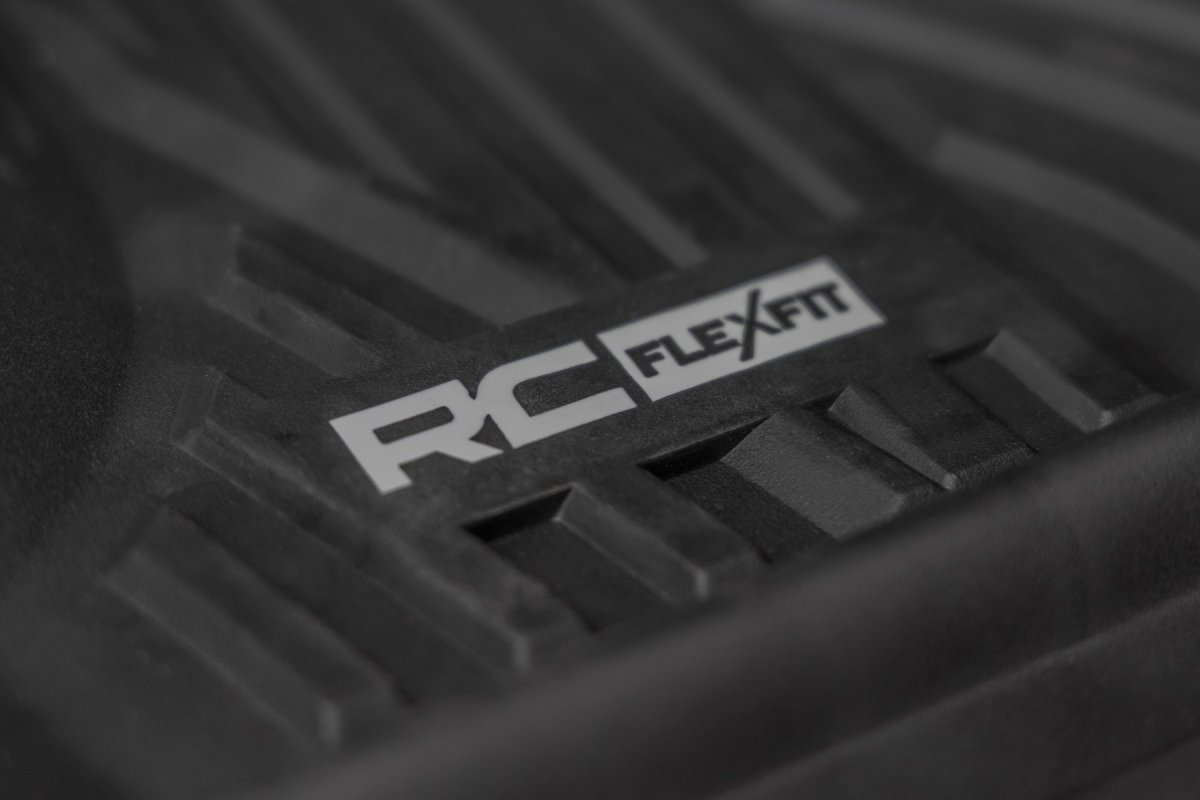 Chevrolet Silverado 2500 HD Floor Mats - Front + Rear - Rough Country - Flex-Fit - '15-'19